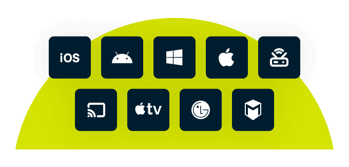 White flag on an island.