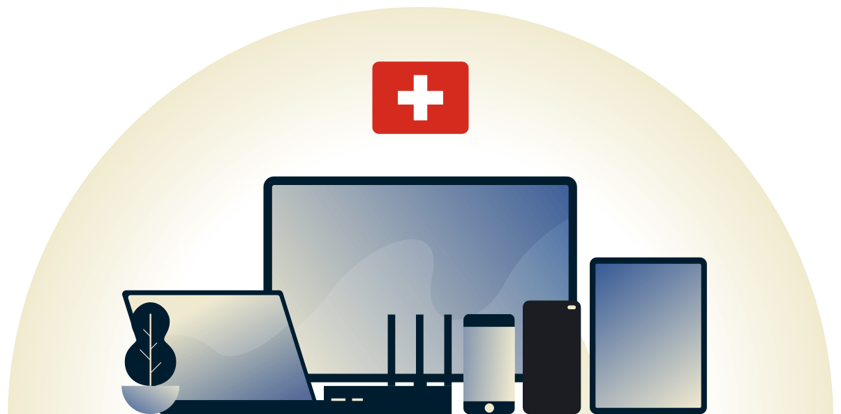 Switzerland VPN protecting a variety of devices.